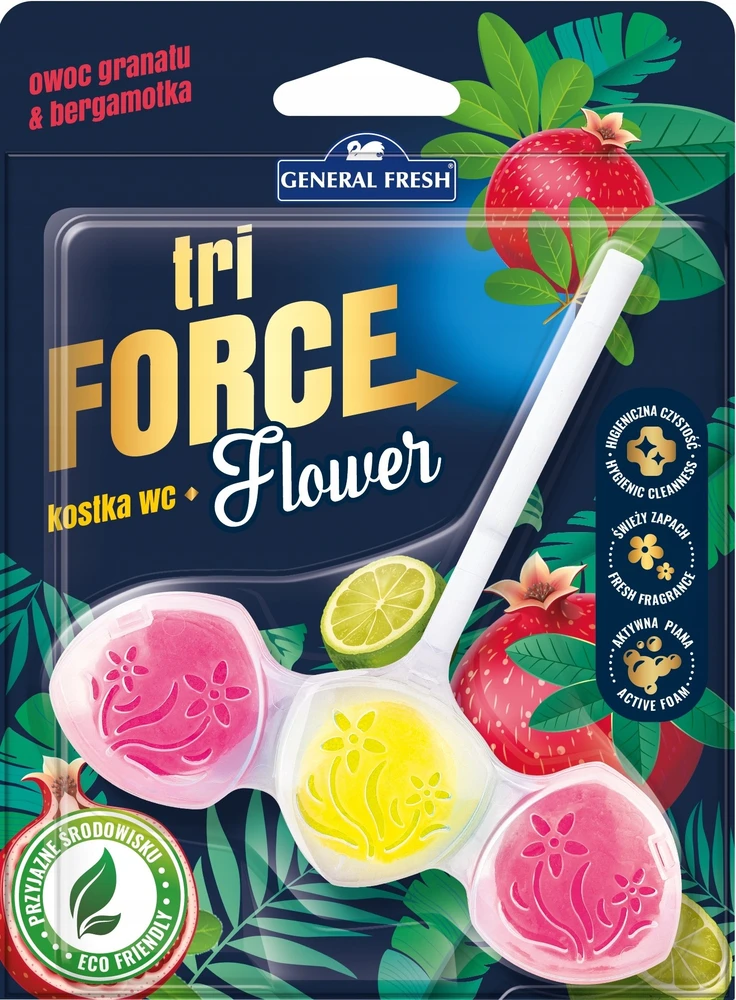 Tualeto valiklis-kabukas General Fresh Tri Force Flower, 45 g