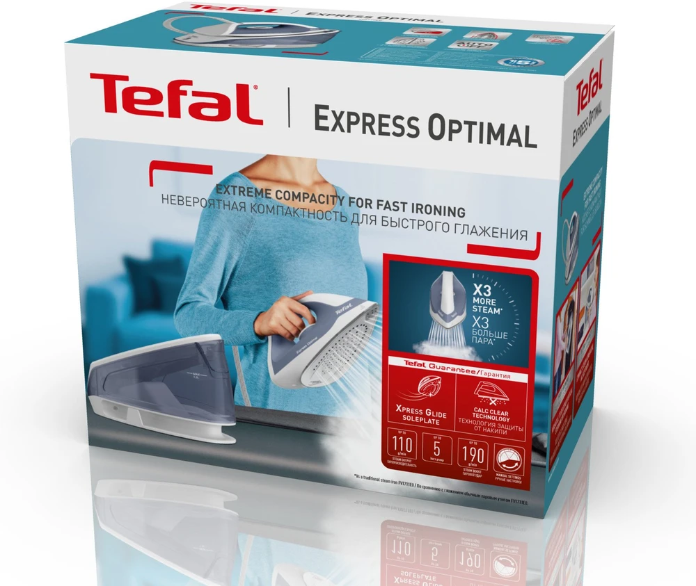 Tefal Express Optimal SV4110E0 mėlyna