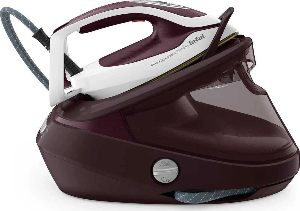 TEFAL | Steam Station Pro Express | GV9721E0 | 3000 W | 1,2 l | 7,9 baro | Automatinis išjungimas | Vertikali garų funkcija | Kalkių valymo funkcija | Burgundija
