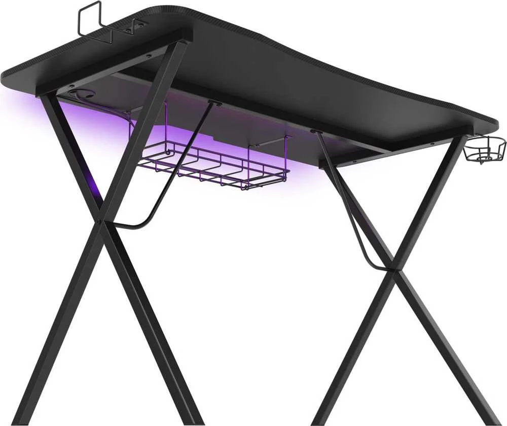 Žaidimų stalas Genesis Holm 200 RGB Gaming Desk, su pašvietimu