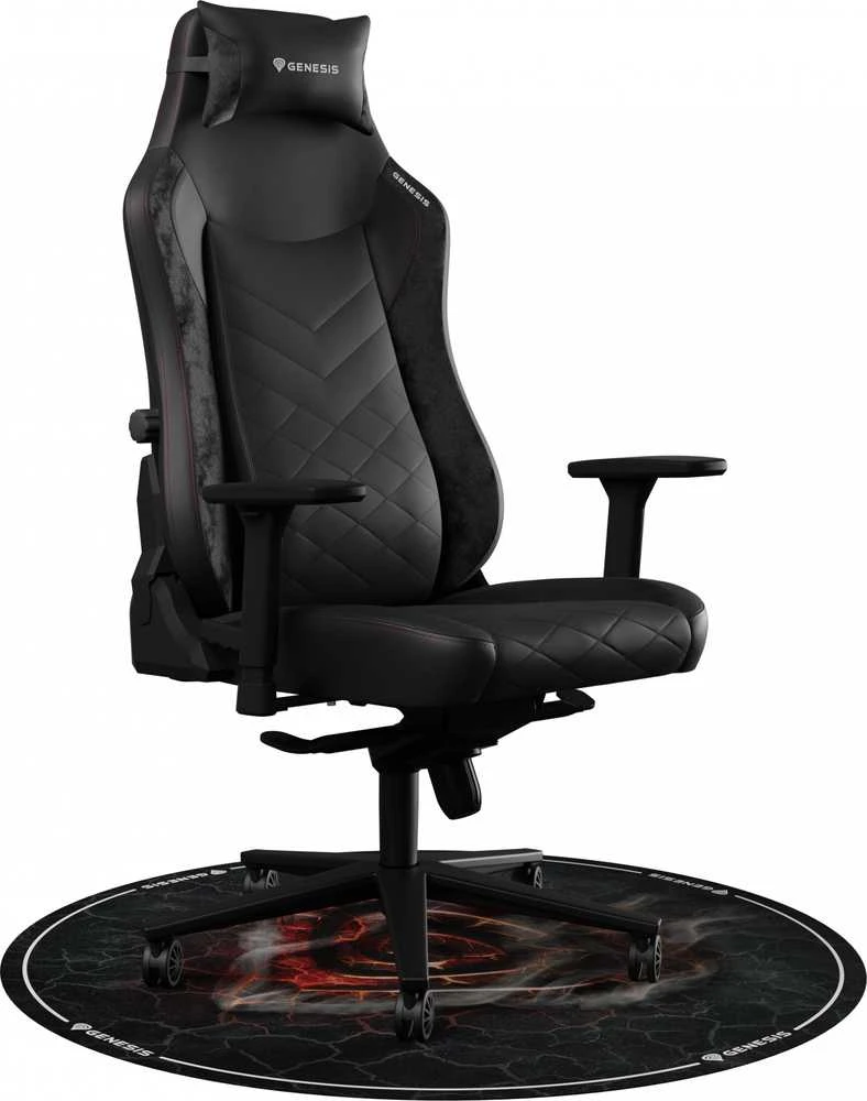 „Genesis Tellur 400 Round Lava“ grindų kilimėlis | Juodas