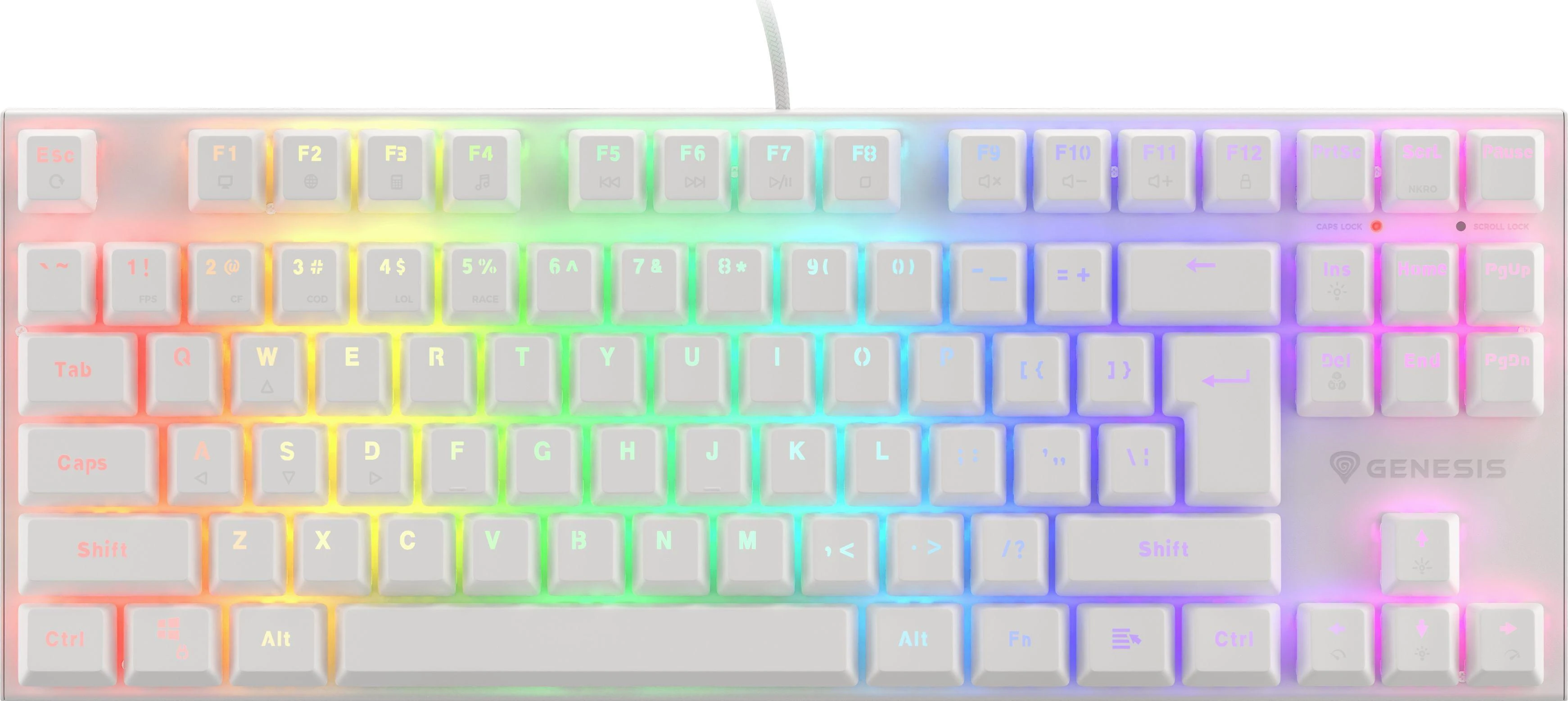 Klaviatūra Genesis Thor 303 TKL – Outemu Brown (NKG-1866)