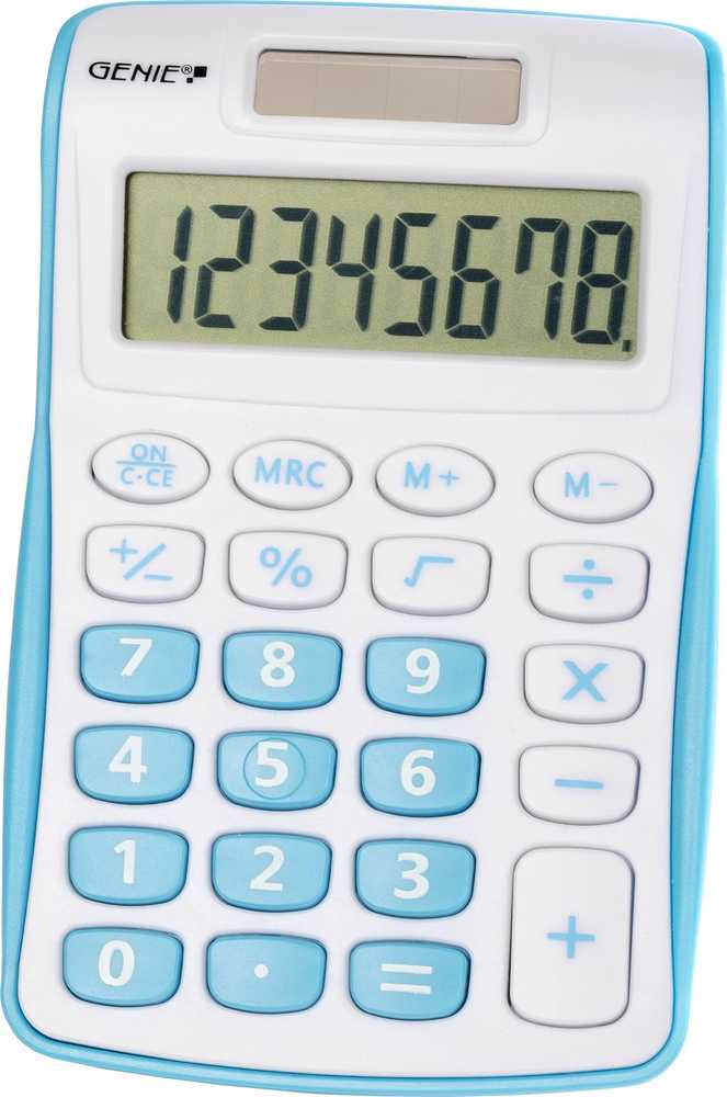 Calculator Genie Calculator 120 B 8-digit mėlyna