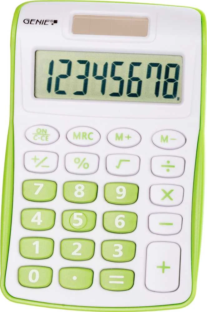Kalkulator Genie GENIE Taschenrechner 120 G 8-stellig grün