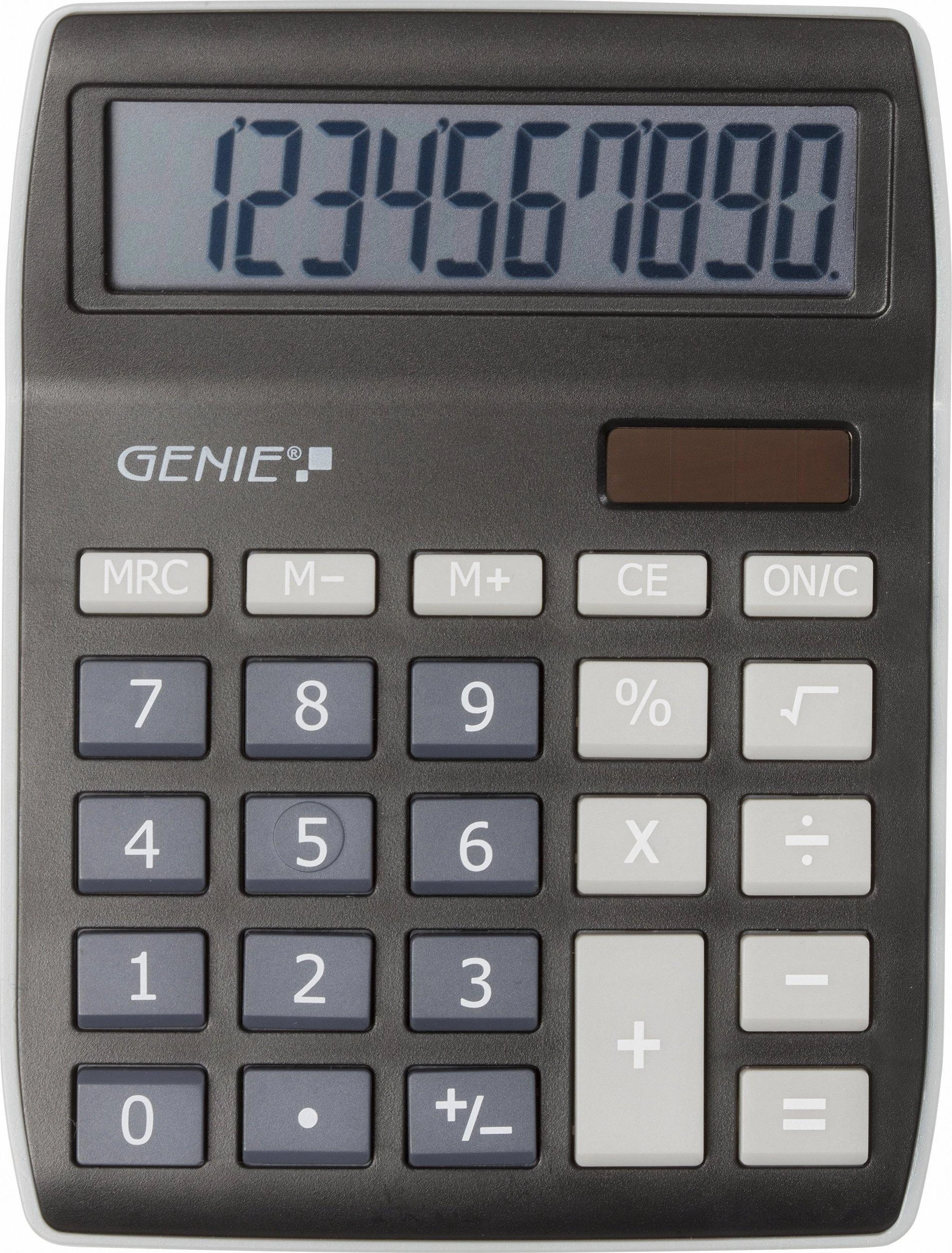 „Genie“ skaičiuotuvas „GENIE 840BK“ juodas 10 skaitmenų skaičiuotuvas