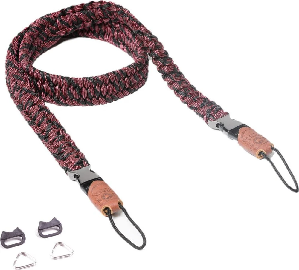 Genius C-ROPE Dirželis do aparatu Traveler su Paracordu 100cm Raudona Dots retail