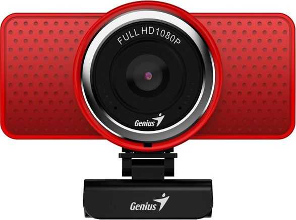 Internetinė kamera Genius ECam 8000, Raudona