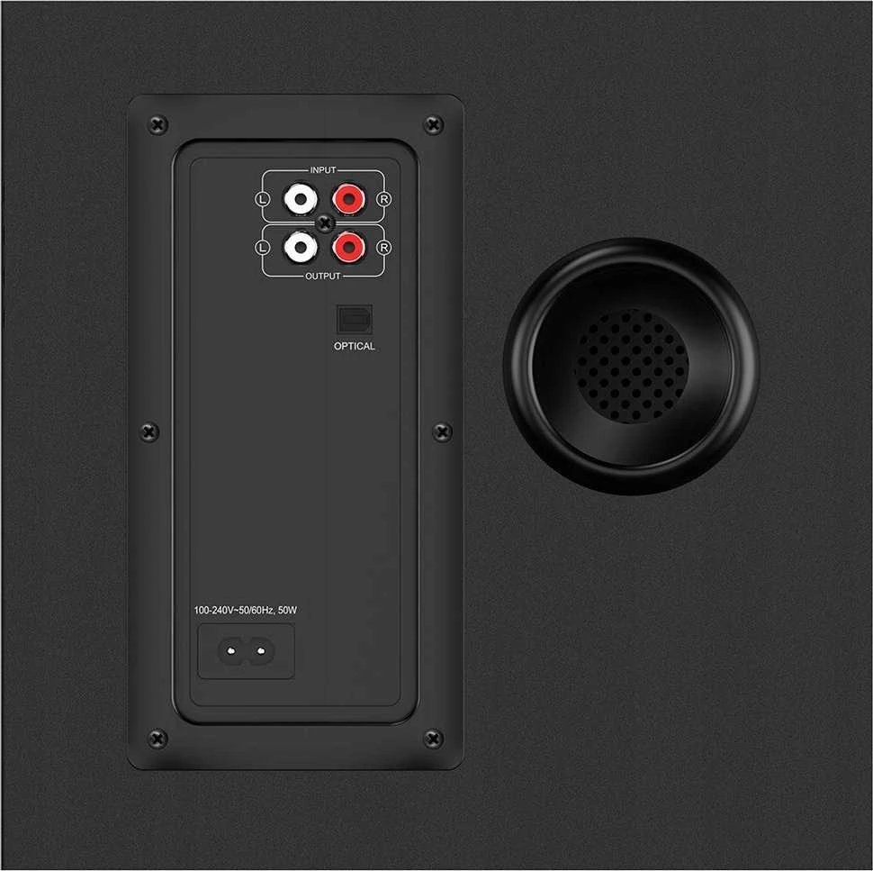 Kompiuterio kolonėlės Genius garsiakalbiai SW-2.1 1850BT, 2.1, 50W, juoda, RCA vstup, Bluetooth 5.3