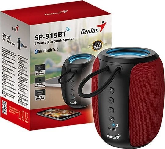Genius garsiakalbis SP-915BT, 1.0, 5W, raudona, COPILOT