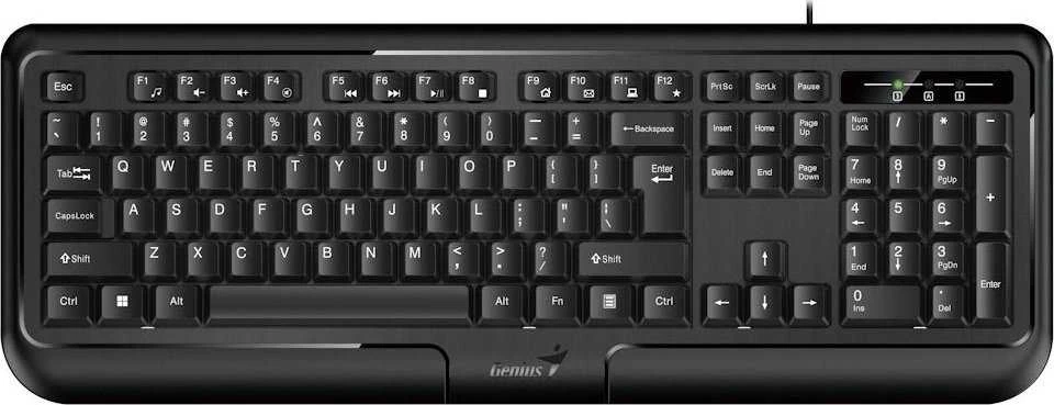 Genius KB-118 II klaviatūra su laidu (PS/2) CZ/SK, juoda