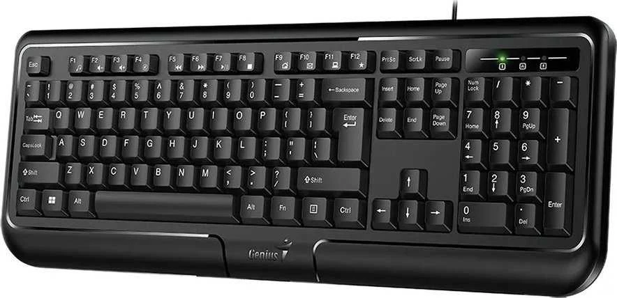 Genius KB-118 II klaviatūra su laidu (PS/2) CZ/SK, juoda