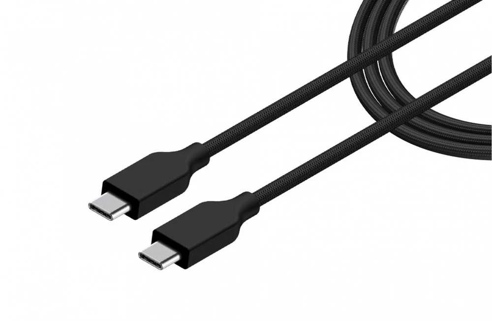 Genius įkrovimo laidas ACC-C2CC-3A, 150 cm, USB-C į USB-C, 3A, PD60W, pintas, juodas