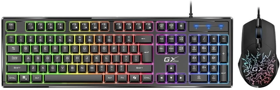 Klaviatūra Genius GX GAMING Scorpion KM-GX3 Rinkinys klawiatur su laidu CZ/SK, juoda mechaninė