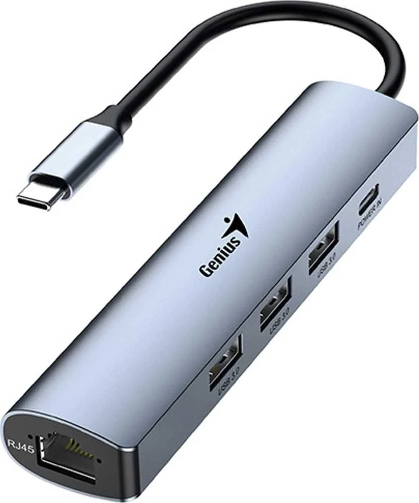 Genius USB-C daugiafunkcis adapteris su RJ45 ir USB 3.0