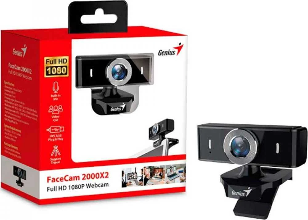 Genius FaceCam 2000X2 kamera web Full HD, juoda