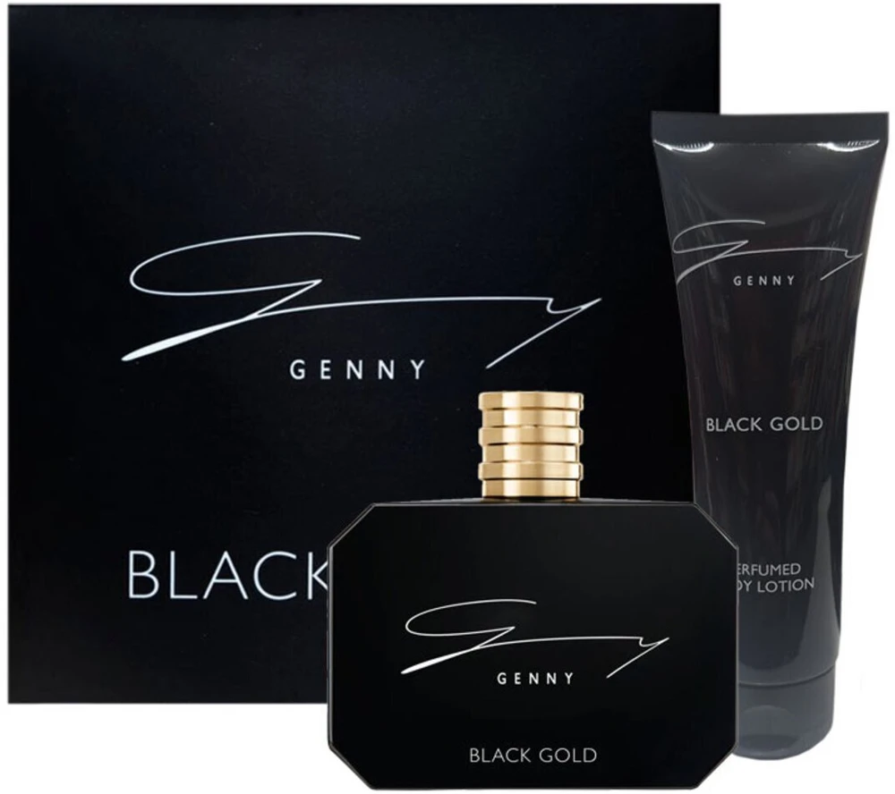 Genny Set : Juodas Gold, Hydrating, Daily, Losjonas kūnui, 100 ml + Juodas Gold, Eau De Toilette, For Women, 100 ml For Women