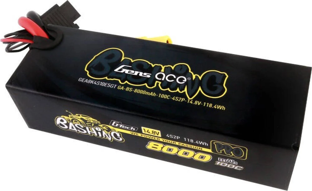 Gens ace 8000mAh 14.8V 100C 4S2P Lipo akumuliatorių paketas