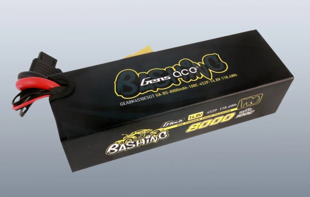 Gens ace 8000mAh 14.8V 100C 4S2P Lipo akumuliatorių paketas