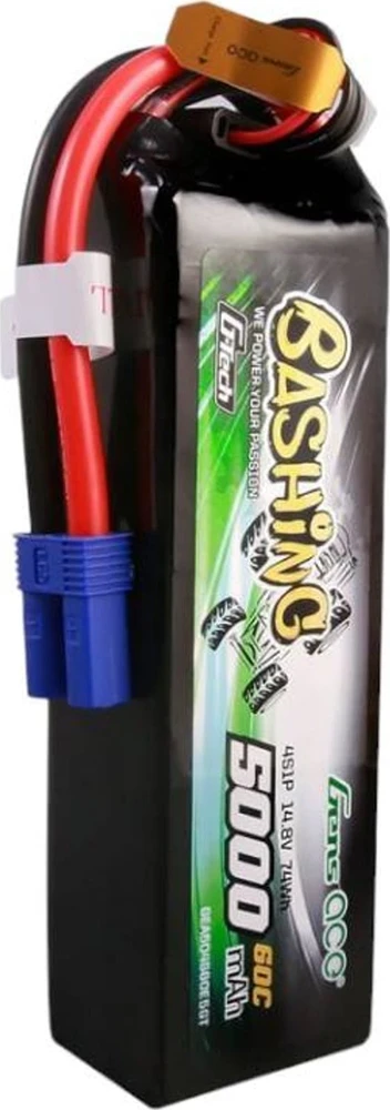 Gens ace G-Tech 5000mAh 14.8V 4S1P 60C Lipo baterijų paketas su EC5 Plug-Bshing serija