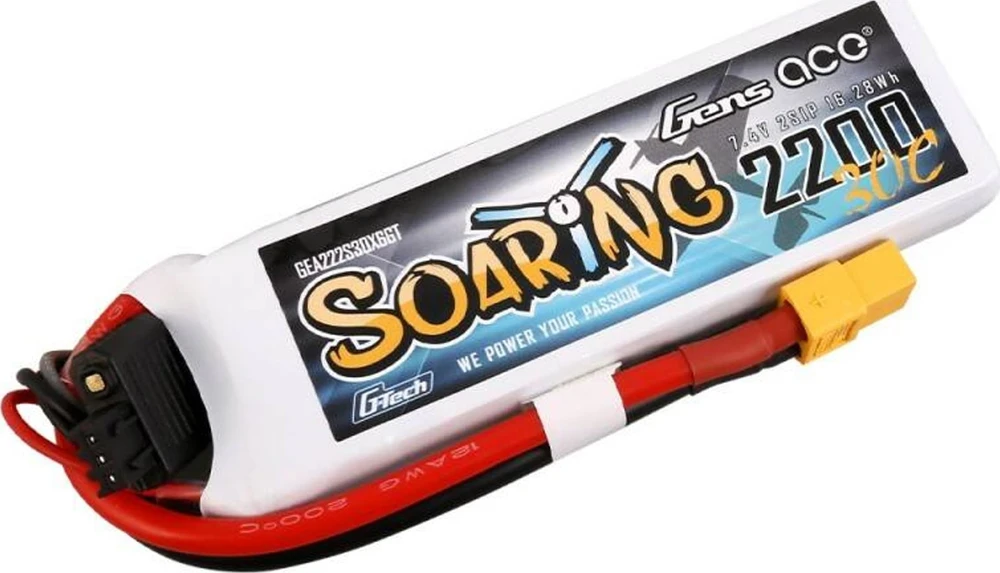 Gens ace G-Tech Soaring 2200mAh 11.1V 30C 3S1P Lipo Batte