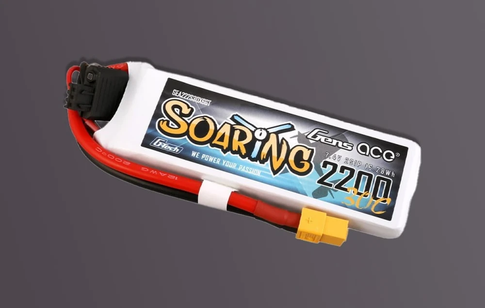 Gens ace G-Tech Soaring 2200mAh 11.1V 30C 3S1P Lipo Batte