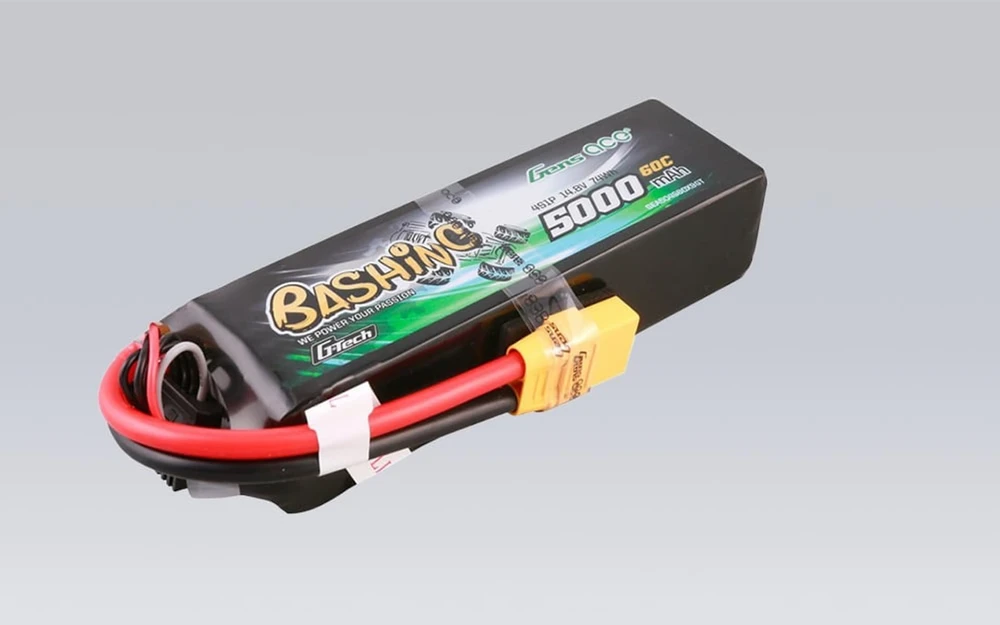 Gens ace G-Tech 5000 mAh 14.8 V 4S1P 60C Lipo baterijų paketas su XT90 Plug-Bashing serija