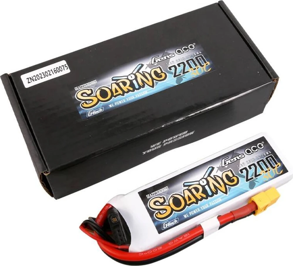 Gens ace G-Tech Soaring 2200mAh 11.1V 30C 3S1P Lipo Batte