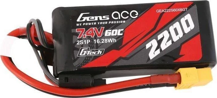 Gens Ace Akumuliatorius GensAce G-Tech LiPo 2200mAh 7.4V 60C 2S1P XT60