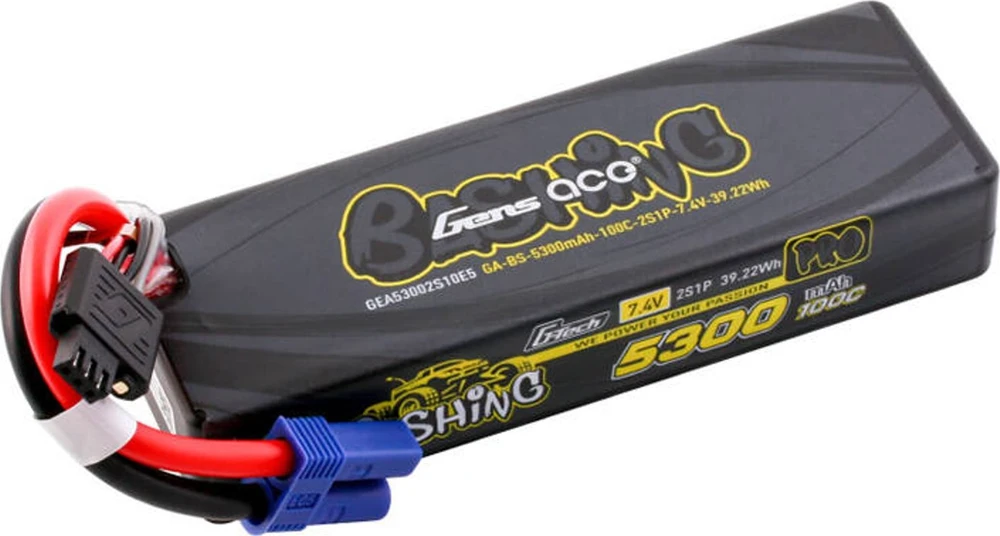 Gens ace G-Tech 5300mAh 7.4V 100C 2S1P Lipo su EC5