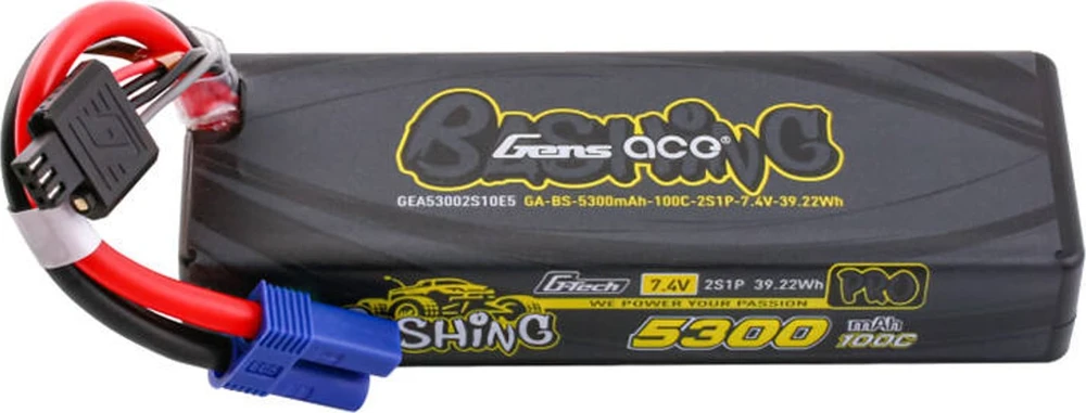Gens ace G-Tech 5300mAh 7.4V 100C 2S1P Lipo su EC5