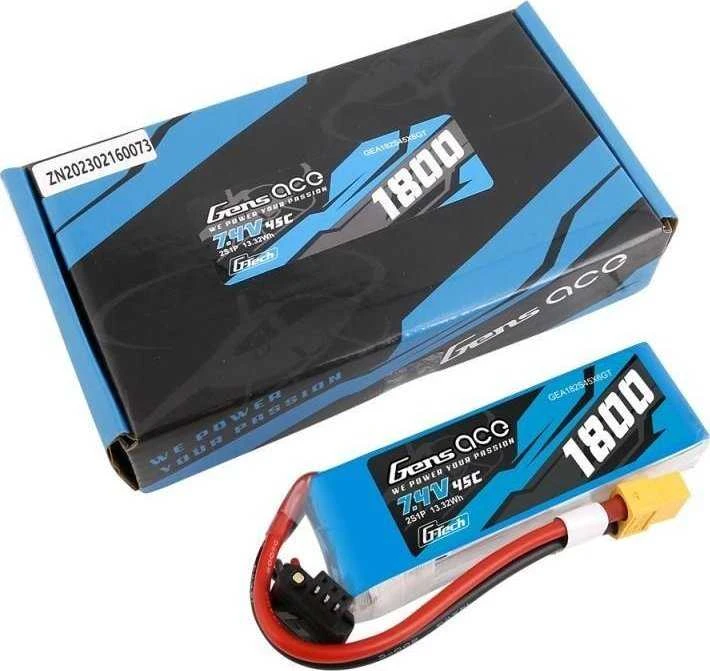 Gens Ace Akumuliatorius GensAce G-Tech LiPo 1800mAh 7.4V 45C 2S1P XT60