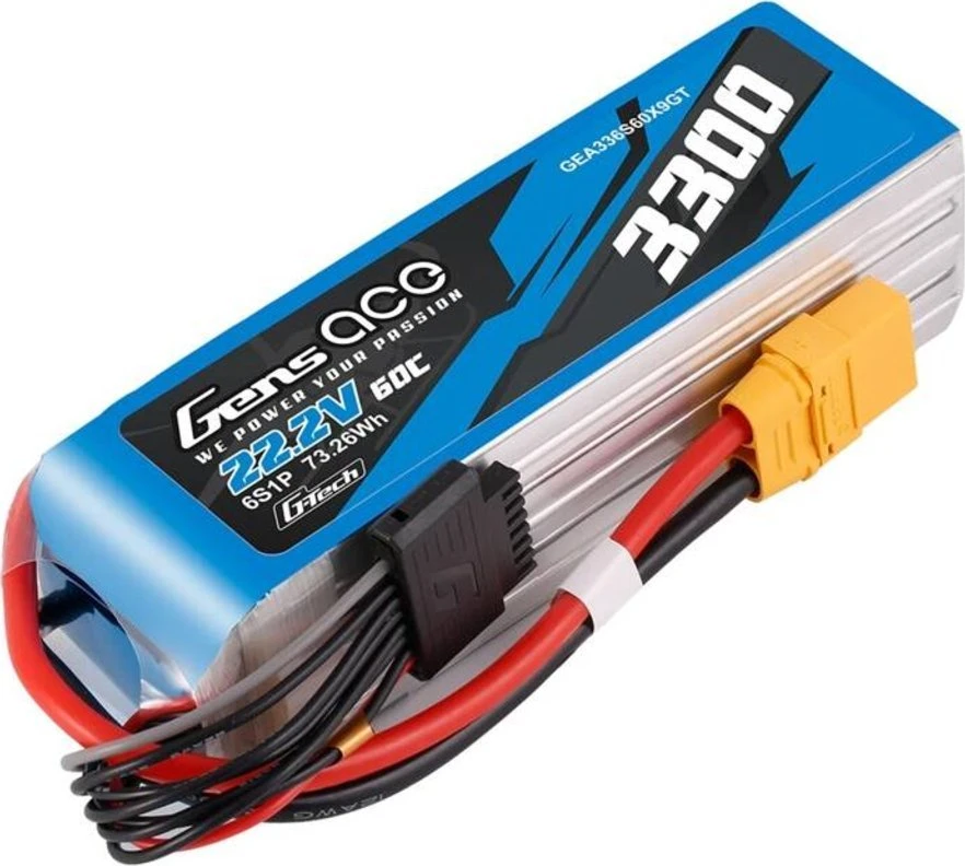 Akumuliatorius Lipo Gens Ace G-Tech 3300mAh 22.2V 60C 6S1P XT90