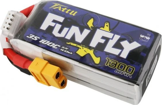 Gens Ace & Tattu Gens Ace Akumuliatorius Tattu Funfly 1300mAh 11.1V 100C 3S1P