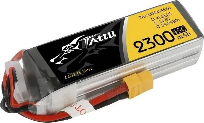 Gens Ace & Tattu Tattu 2300mAh 14.8V 75C 4S1P XT60 akumuliatorius