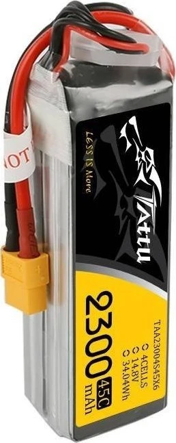 Gens Ace & Tattu Tattu 2300mAh 14.8V 75C 4S1P XT60 akumuliatorius