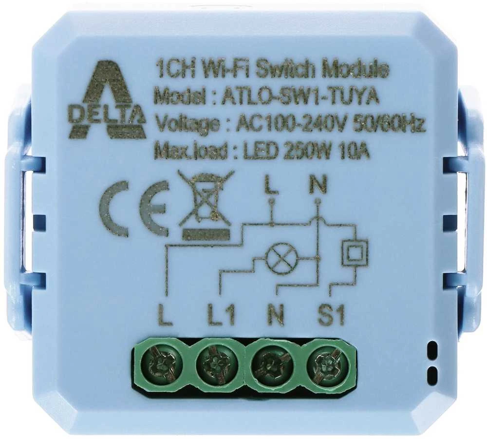 Genway Ubiquiti IŠMANUSIS LED APŠVIETIMO VALDIKLIS ATLO-SW1-TUYA Wi-Fi, Tuya Smart