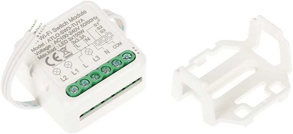 Genway Ubiquiti TRIGUBAS IŠMANUSIS LED APŠVIETIMO VALDIKLIS ATLO-SW3-TUYA Wi-Fi, Tuya Smart