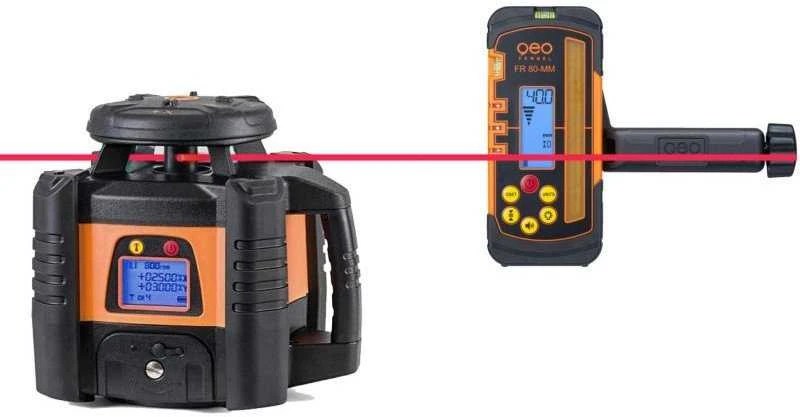 Geofennel Rotacinis lazerinis nivelyras Geo-Fennel FL 300HV-G EasyGRADE; imtuvas FR 80-MM
