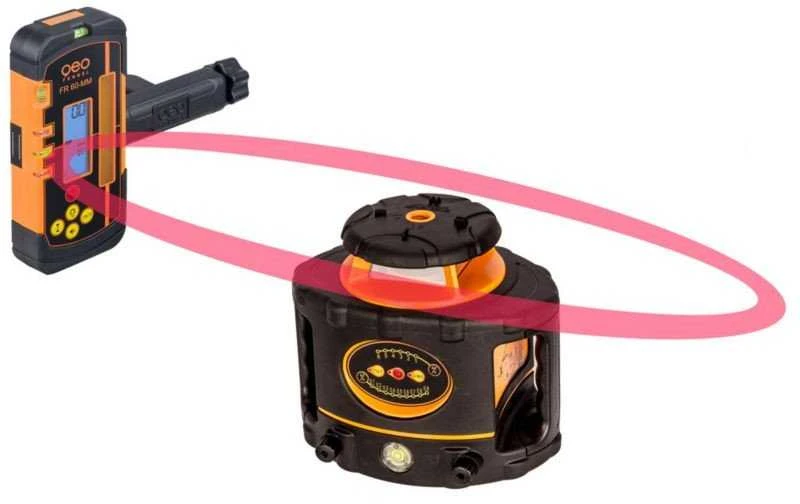 Geofennel Rotacinis lazerinis nivelyras Geo-Fennel FL 300HV-G EasyGRADE; imtuvas FR 80-MM