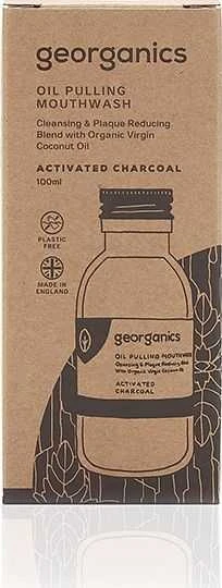 Georganics burnos skalavimo aliejus, aktyvuota anglis, 100 ml