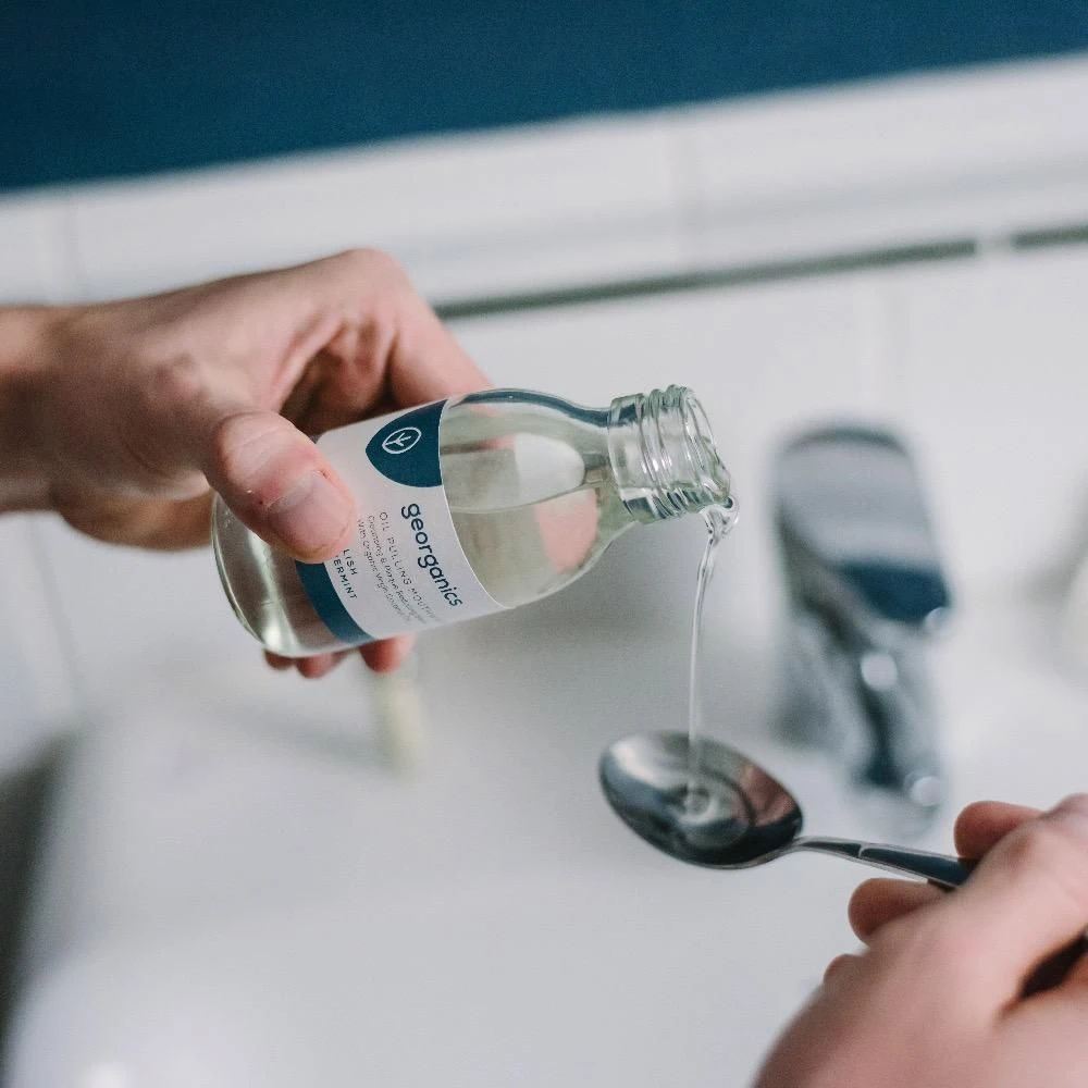 Georganics angliškas pipirmėčių burnos skalavimo aliejus 100ml