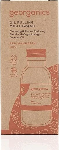 Georganics Raudona Mandarin burnos skalavimo aliejus 100ml