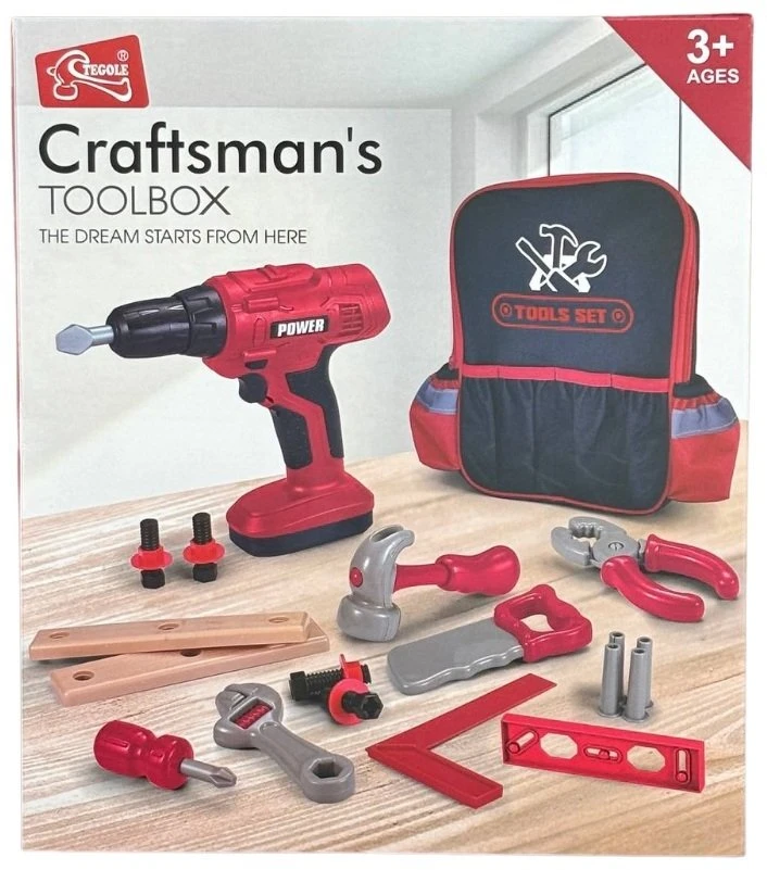 Gerardos Toys „Gerardos“ žaislų įrankių rinkinys su grąžtu vaikams nuo 3 metų 105757 (2901877076694)