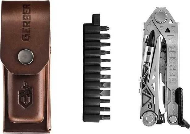 Gerber Center Drive Plus komplektas su odiniu dėklu