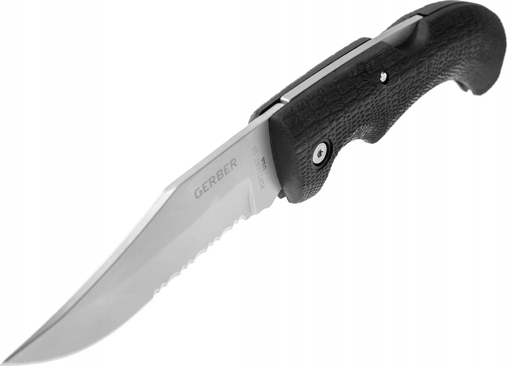 Peilis Gerber Gator Clip Point, Fine Edge(lenktinis dantytais ašmenimis)