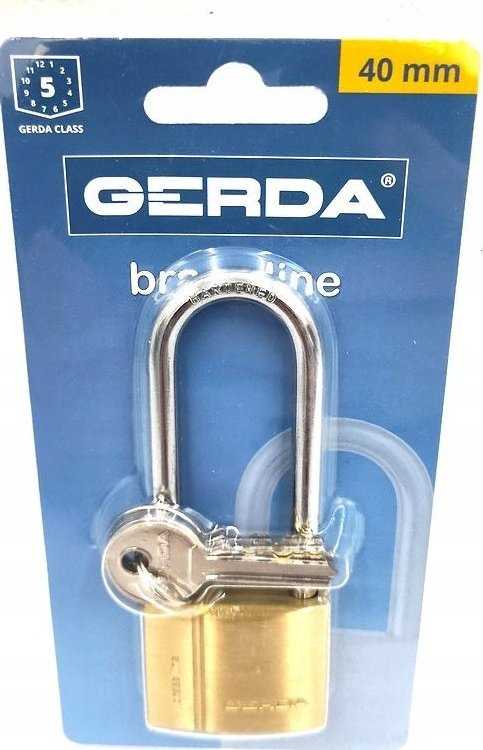 Pakabinama spyna GERDA BRASS LINE, KMZ S40H66, 3 raktai