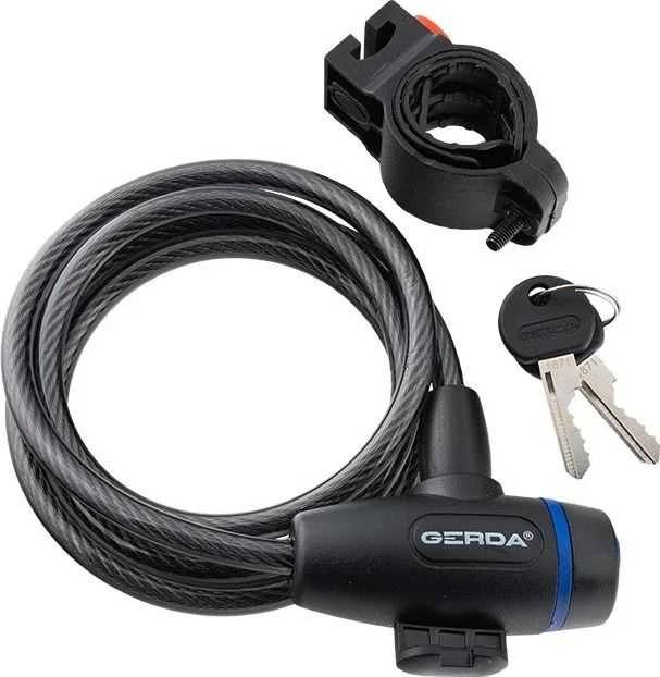 Gerda dviračio spyna, trosas, apvalus korpusas, rakinama apsaugėlė Flex 1200/10S OSFL012001006V2XP