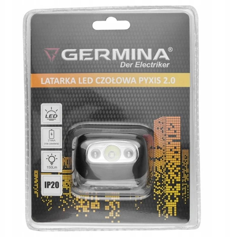 Germina Žibintuvėlis Žibintuvėlis LED czołowa Pyxis 2.0 GW-0153