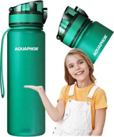 Gertuvė Aquaphor Buteliukas FILTRUJCA CITY 500ML BOTTLE Žalias