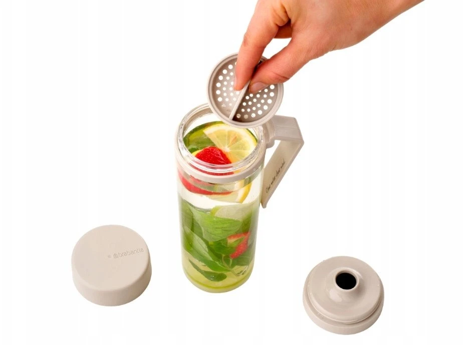 Gertuvė Brabantia Buteliukas na wodę su sitkiem Make & Take 500 ml Soft rusvai gelsvas 240980